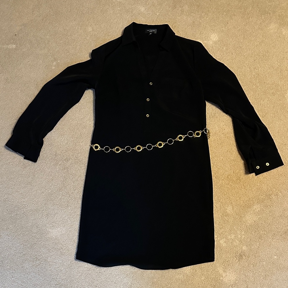 The Limited Black Dress with Gold Accent